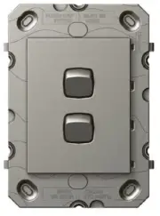 Legrand ARTEOR VERTICAL SWITCH MECHANISM 2-Gang 16A 2-Way Flush Mount MAGNESIUM
