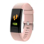Tft Screen Smart Bracelet Ip68 Waterproof Support Call Reminder/ Heart Rate Monitoring /Blood Pressure Monitoring/ Sleep Monitoring/Alarm Reminder (Pink)