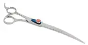Kenchii Five Star Offset Shear Curved 8" - Lefty Dog Pet Grooming