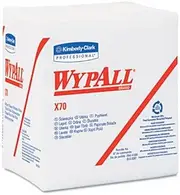 Kimberly-Clark 41200 13.2" x 13.5" White Quarter-Fold 50 Pc Box Heavy Duty Wipes