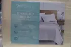 WELLBEING OXYWASH LOFTY 300 THREAD COUNT QUEEN SIZE SHEET SET COLOR IVORY NIP