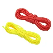 2pcs Archery D Loop Rope 10 FT, Bow String Release Nocking Loop, Yellow Red
