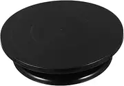 Zerodeko Cake Turntable Plastic Cake Turntable Baking Tool Sculpture Stand Rotating Display Stand Rotating Table Server Decorating Supplies Banding Wheel Silica Gel Black