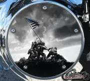 HARLEY DAVIDSON 2019+ SOFTAIL DERBY CLUTCH PRIMARY COVER IWO JIMA
