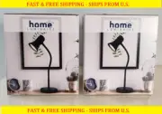 Home Luminaire LED Flexible Desk Lamp Matte Black 5ft cord - **PACK OF 2**