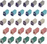 Mcase FMM Fuses Assortment 15 20 25 30 40 Amp Micro Cartridge Fuse 30 Flosser Micro FMM Square Fuse