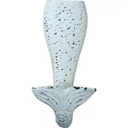 LVD Hook Mermaid White Decorative Wall Hangers Home Organisation 7x14.5cm