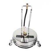 Surface Cleaner, 4000 psi Pressure Surface Cleaner, 16" Pressure Washer Surface Cleaner 1/4" QC Pressure Washing Surface Cleaner Stainless Steel Pressure Cleaner for Decks with Twin Rotary