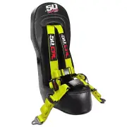RZR Bump Seat & Yellow Harness w/Auto Buckle Polaris XP 1000 Turbo S 900/1000