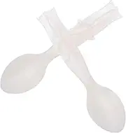 HEALLILY 2pcs Shell Spoons Ice Cream Serving Spoons for Home Restaurants Dessert Shops Compact for Easy Portability Storage