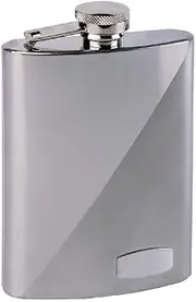 Haller Unisex's Flask Stainless Steel high/matt 170 CCM, Silver