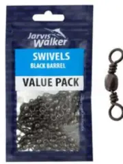 JARVIS WALKER SWIVELS BLACK BARREL 4 - VALUE PACK 45 PIECES