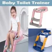 Trainer Toilet Potty Seat Chair Kids Toddler With Step Up Ladder Training Stool