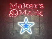 Maker’s Mark/Dallas Cowboys Bar LED Sign 26 X 30 Inch