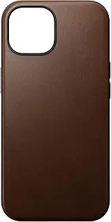 Nomad Modern Ecco Leather Case for iPhone 15, Brown