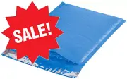 Blue Poly Bubble Mailer #0 6.5x9 500 QTY ( 250 + 250 ) CALIFORNIA