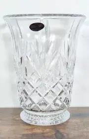 St George DePLOMB Fine Lead Crystal Hurricane Lamp/Vase ***New In The Box