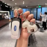 Ford Next Generation Key Fob Case — Metal Silicon + Pony Keychain