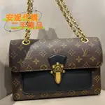 LV 路易威登 VICTOIRE 維多利亞 老花拼色 LV鏈條包 LV肩背包 斜挎包 M41730 小方包