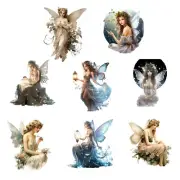 Fairy And Flowers Embellishments Junk Journal Scrapbook PICK ONE