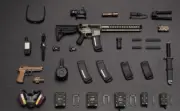 ES 06043 1:6 Scale Soldier PMC Equipment Main Weapon Model Complete Set D Model