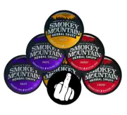 Smokey Mountain Herbal Chew Grape Peach Cherry 2 Each & Can Cover Finger