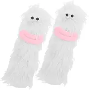 COMPUKAS 2pcs Cute Cat Plush Pillow Interactive Catnip Chewable for Indoor Kittens Engaging and Safe Stuffed Catnip Pillows for Active Play and Bonding Experience