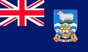 Falkland Islands Country Flag Wall Art Print Pick a Size Lot Up