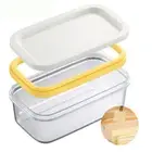 Butter Cutting Box Cheese Storage Box with Lid Butter Dish with Slicer forHome♡Ъ