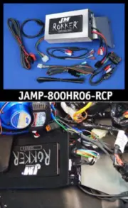 J&M Rokker XXRP 800w Programable Amplifier Amp w Rear Speaker Harley Road Glide