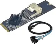 FVDPWYE High-.2 NVMe to Mini SAS Adapter Card for Enhanced Connectivity, with Cable