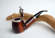 mr brog tobacco smoking pipe 205 C.K. Oberst 9mm ebonite stem pear wood