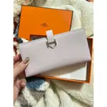 在台現貨🧡84888 愛馬仕 HERMÈS BEARN長夾 夢幻紫 MAUVE PALE