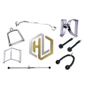Cable attachments (8) for commercial grade gym functional trainers solid steal