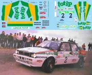 1/12 Decals for Lancia Delta Totip Rally Valeo 1989 Fiorio Pirollo Decal TBD869