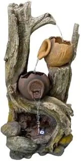 Tree Trunk with Pots Water Fountain Water Feature