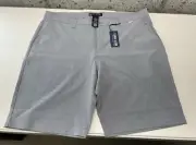 NWT Travis Mathew Beck Performance Stretch Shorts Light Gray Size 40
