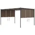 Homes & Gardens Gazebo Outdoor Patio Canopy Shelter with Side Curtain 3/4 m BP