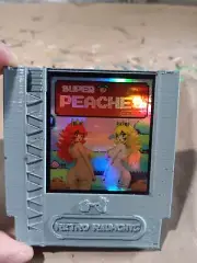 RR3 Super Peaches Custom 3D Printed Game Cartridge Magnet Sticker Mario Waifu