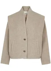 Isabel Marant étoile Drogo Wool-blend Jacket - Sand - 40 (UK12 / M) 40 (UK12 / M)