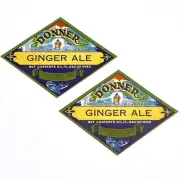 Set of 2 • Donner Brand Ginger Ale Labels