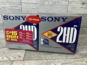 Sony 3.5" Floppy Disks 10MFD-2HDIBM Formatted 20-Pack Brand New / Sealed