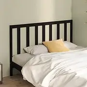 Bed Headboard, Beds Head Frame Black 141 cm Solid Wood Pine