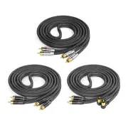 2RCA Cord Male to Male Stereo 2RCA Cable Wire Line for Amplifiers