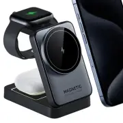Foldable Magnetic Wireless Charger with Nightlight for iPhones & Accessories