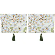 2PK LVD Polyester Table Runner Botanical Home Kitchen Dining Tableware 30x180cm