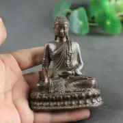 Antique Copper Shakyamuni Buddha Statue Brass Handmade Buddhism Sculpture