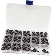 LOLIPPYY 104pcs Nail Tool Box Set Manicure Drill Bits and Cuticle Clean Tools for and Nail Care Dark Red Storage Case