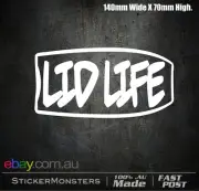 BODY BORD LID LIFE Sticker Decal 140mmW Surf Beach Car Van