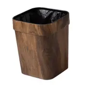 Trash Bin Compact Rustic Portable Recycling Bin Container Wastebasket Garbage